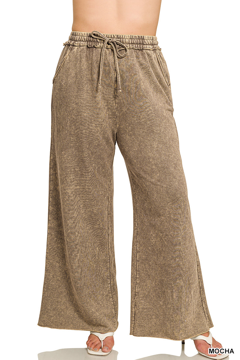 PLUS WASHED FRENCH TERRY SWEATPANTS