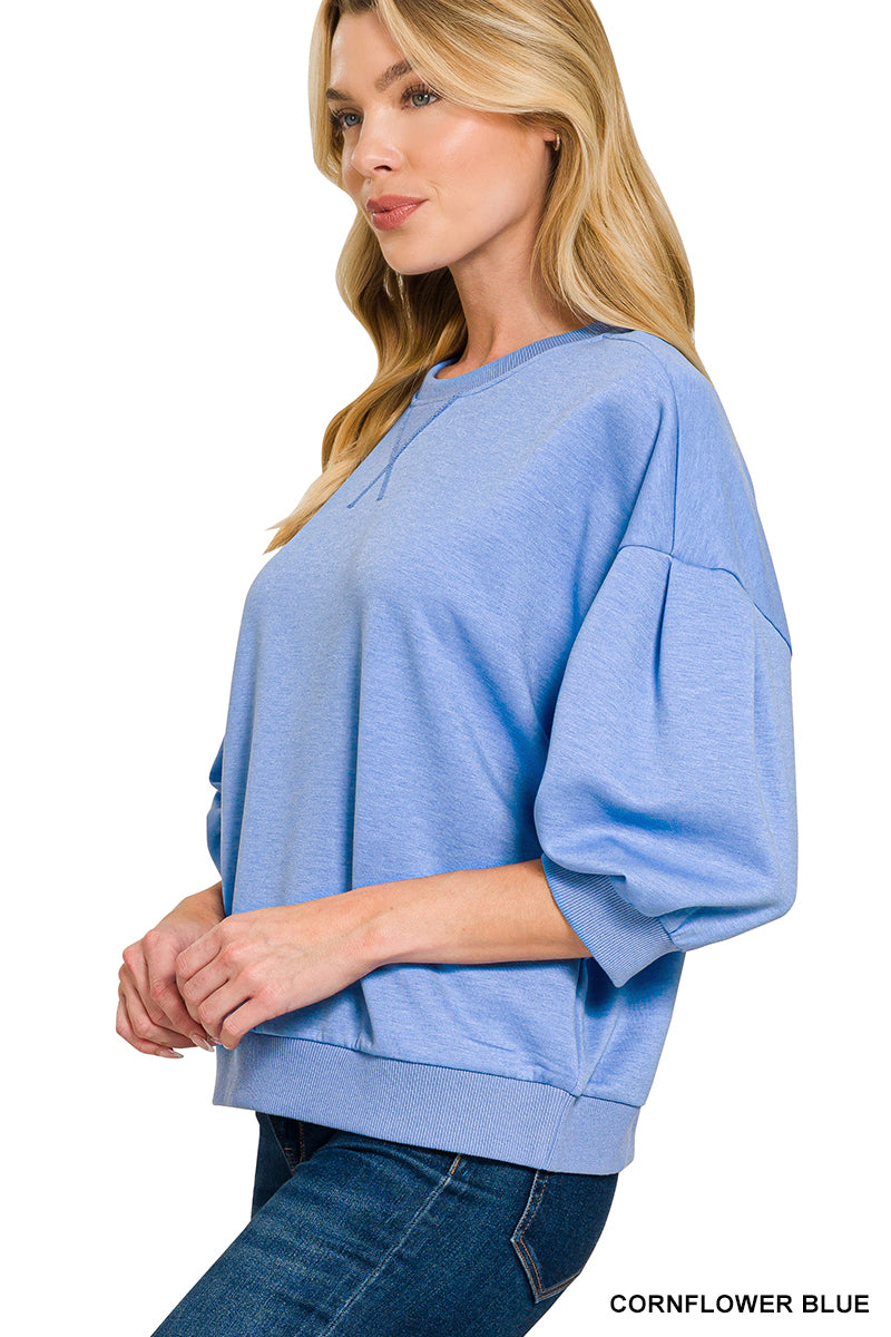 Scuba sleeve pullover