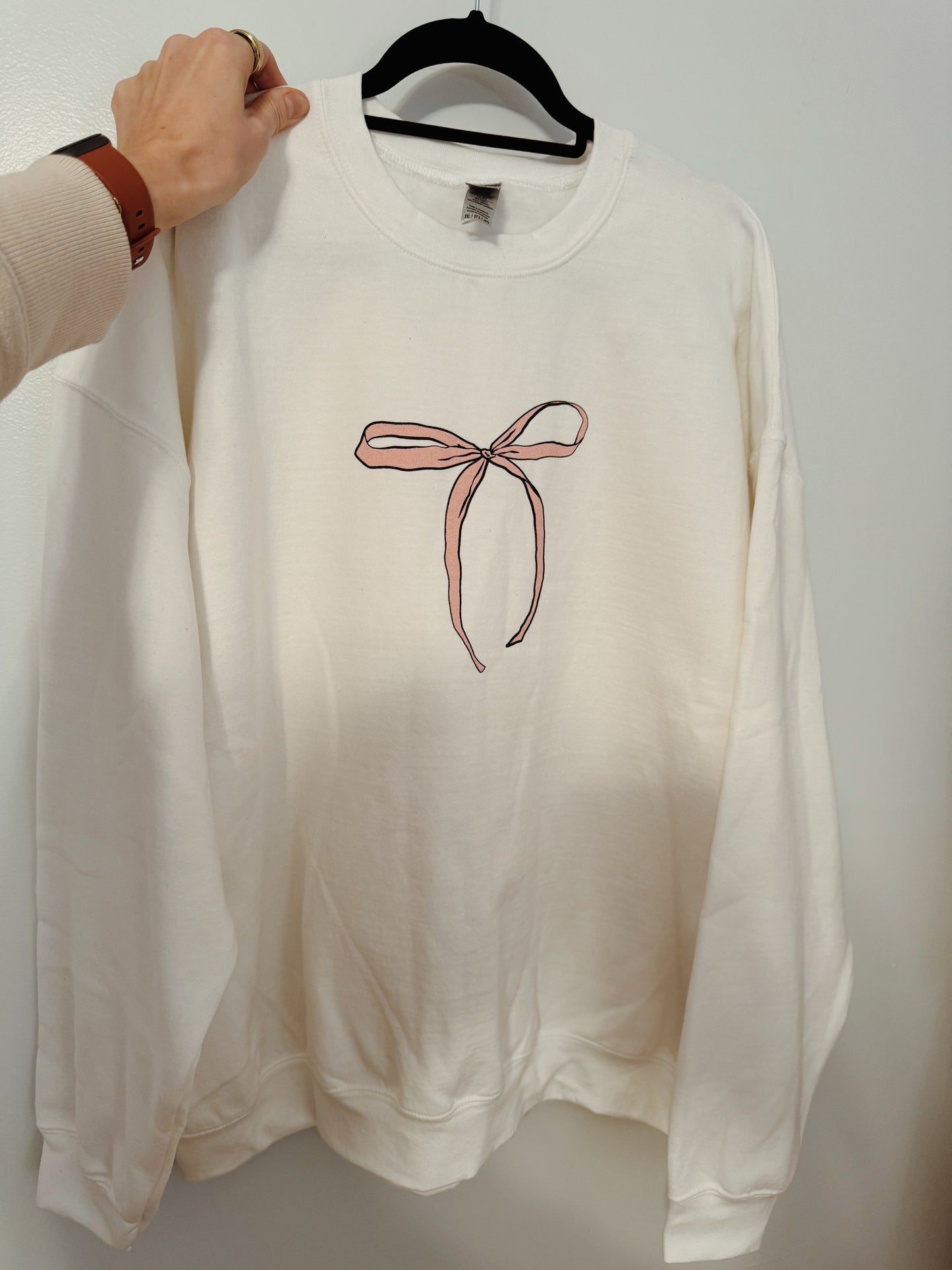 She Is Clothed Bow Sweatshirt