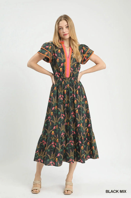 Black Mix Umgee Dress