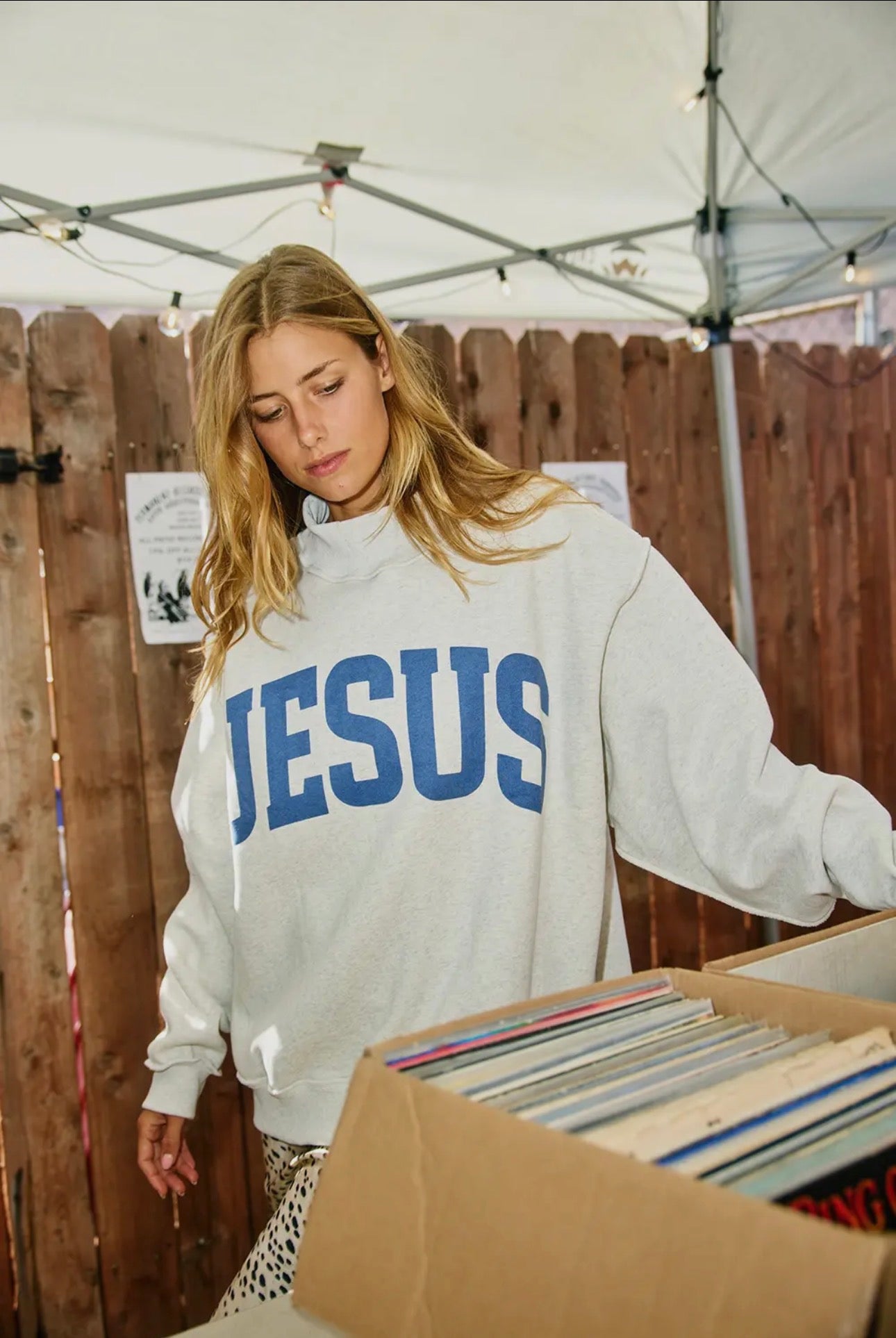 Jesus/ God is good crew neck