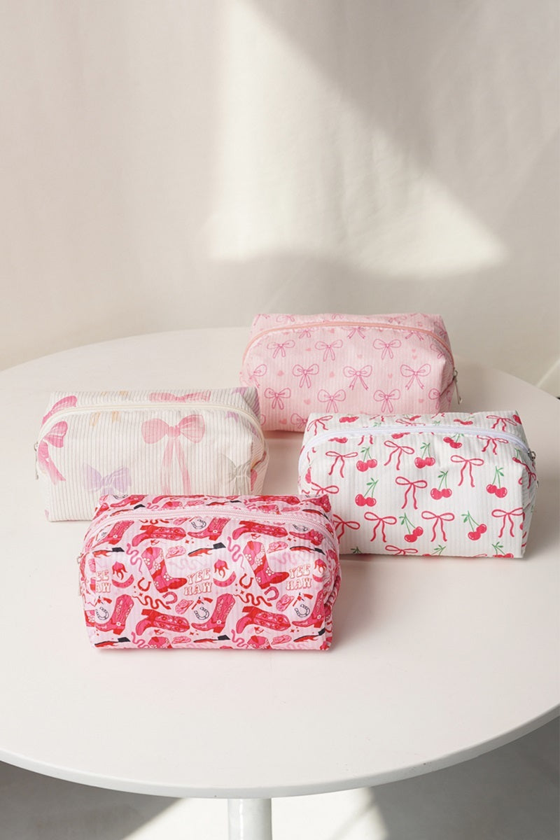 Cosmetic makeup pouch bag
