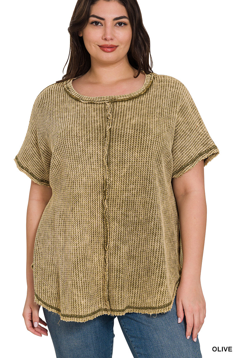 PLUS WAFFLE TEE