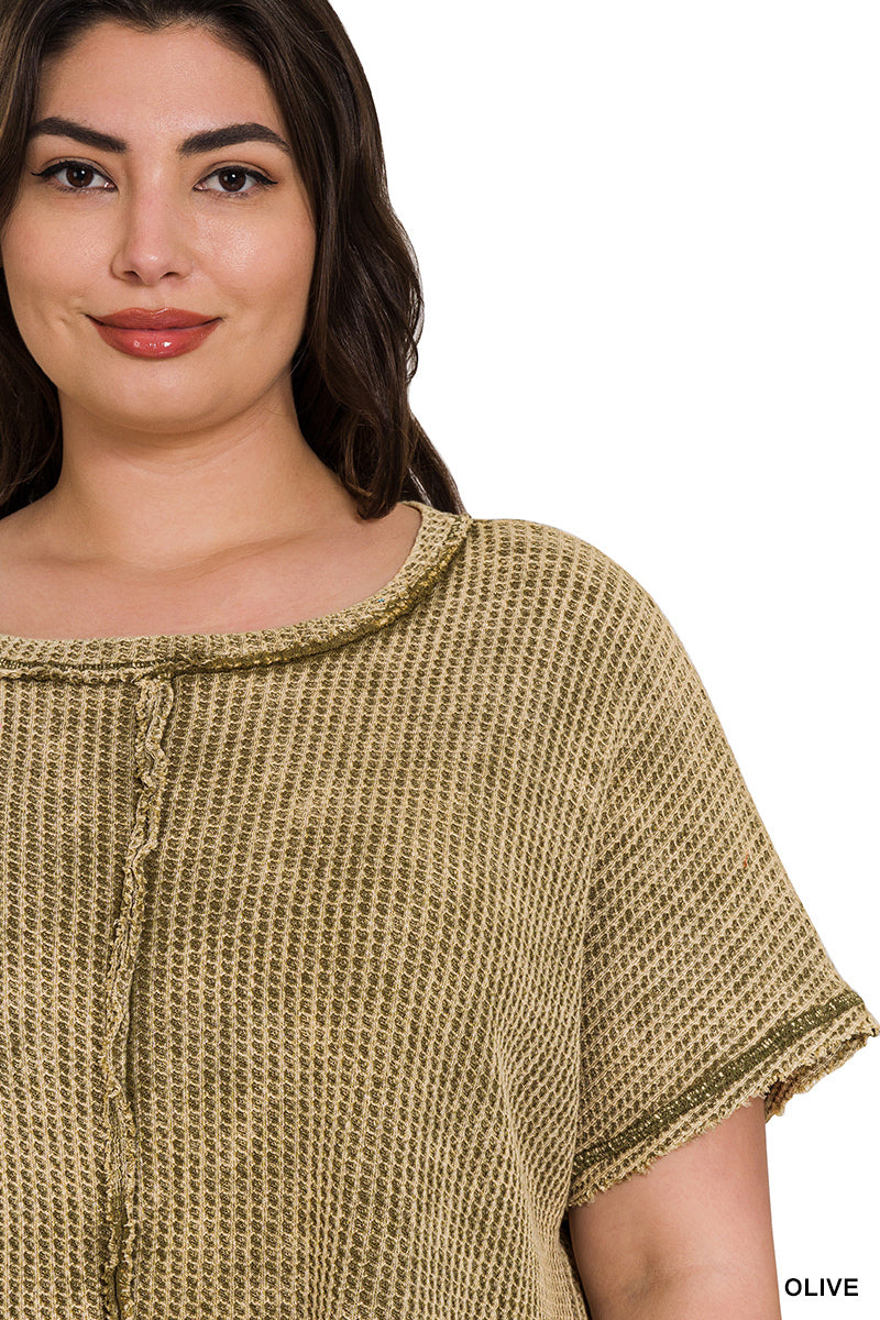 PLUS WAFFLE TEE