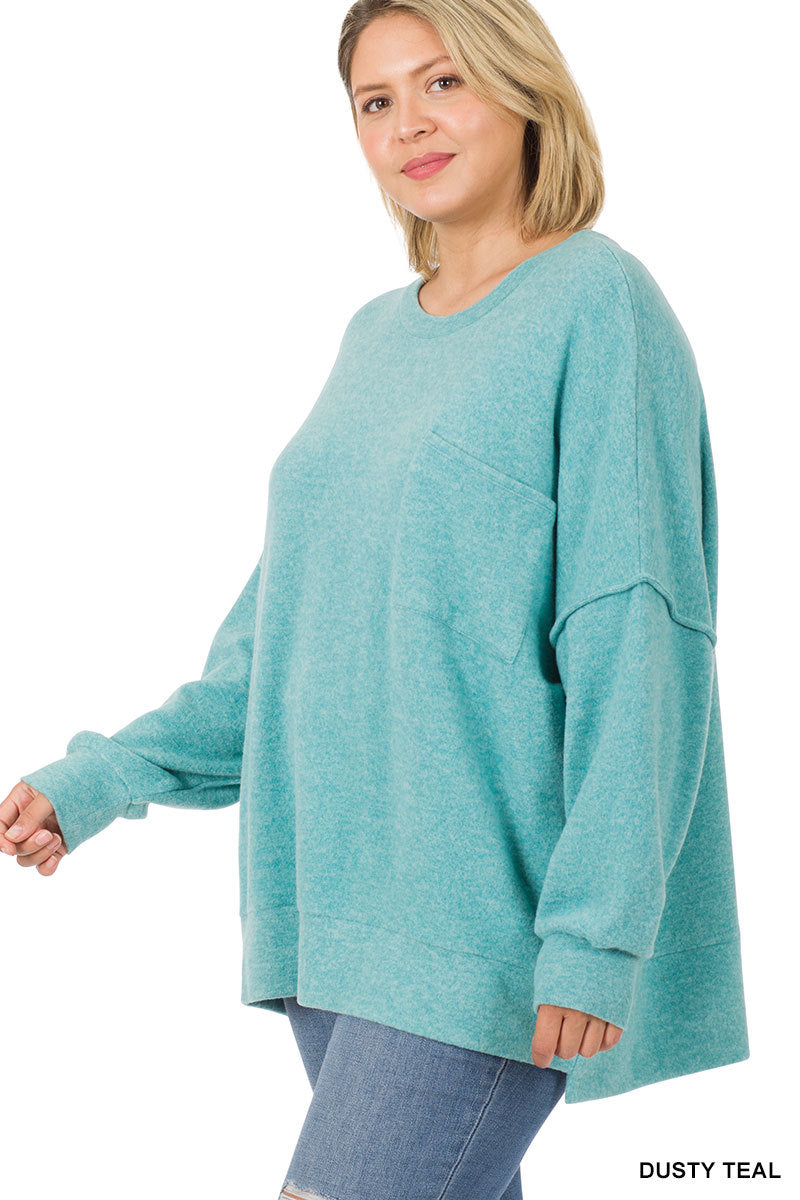 PLUS BUTTERSOFT SHOULDER SWEATER