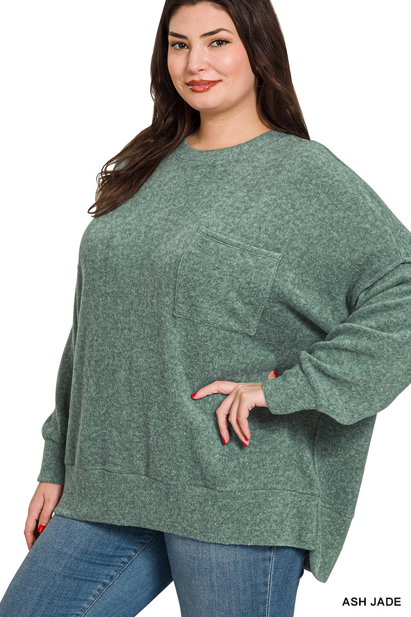 PLUS BUTTERSOFT SHOULDER SWEATER