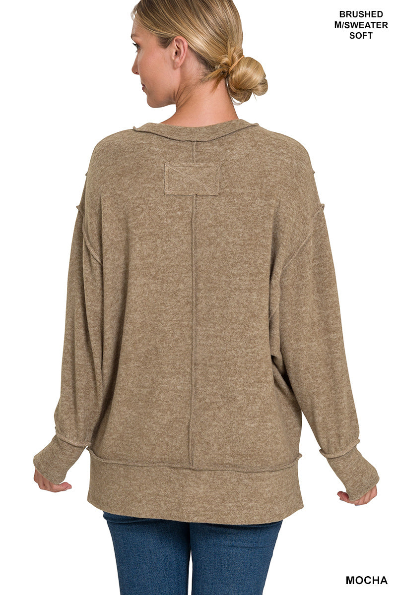 BRUSHED OVERSIZED SWEATER