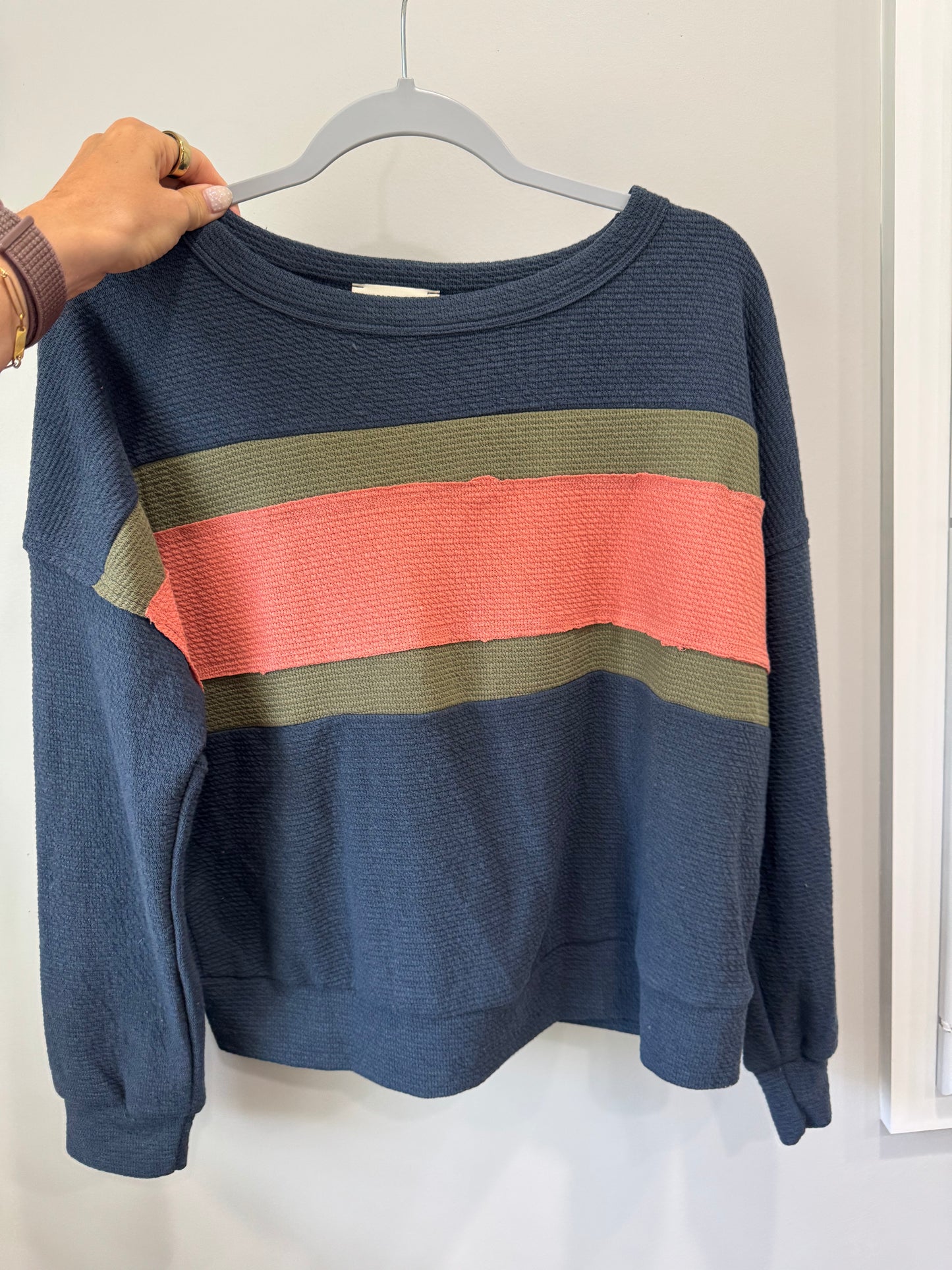 Blue stripe sweater