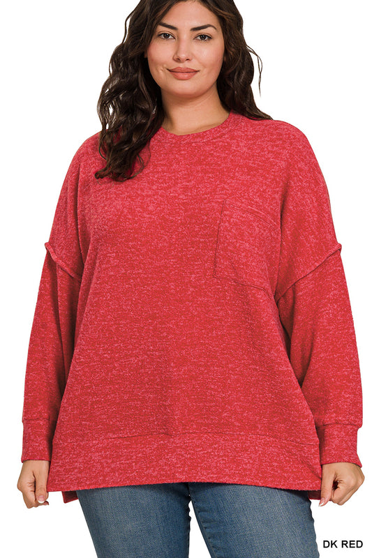 PLUS BUTTERSOFT SHOULDER SWEATER