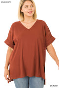 Plus size buttersoft short sleeve