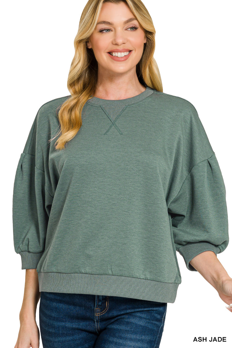 Scuba sleeve pullover