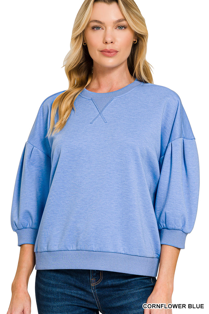 Scuba sleeve pullover