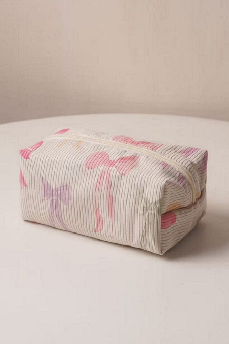 Cosmetic makeup pouch bag